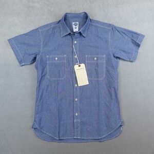NWT Bronson Non Stock Mfg Co Shirt Chambray Short Sleeve Work Quality Cotton